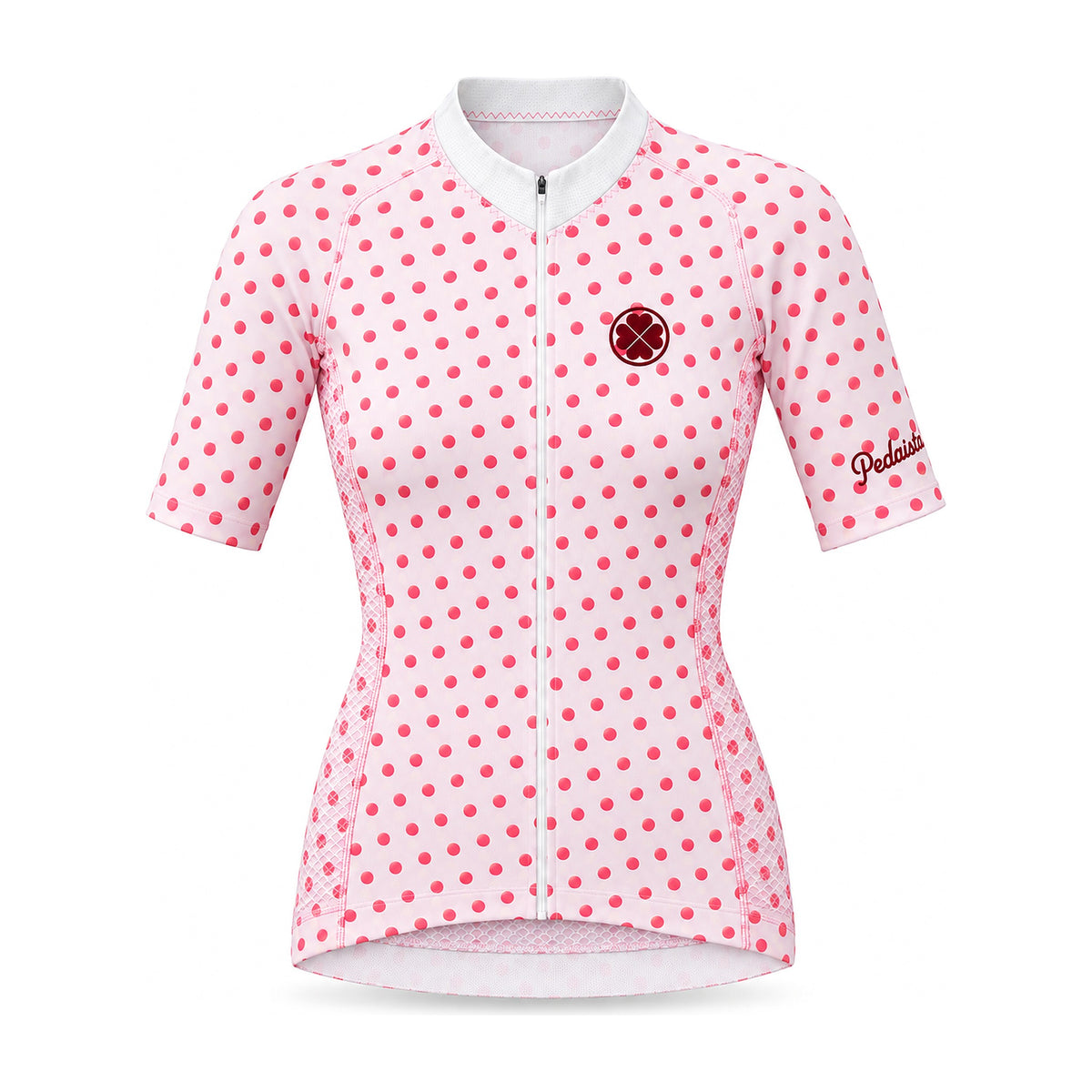 Women's Queen of the Mountain jersey by Pedalista, front view